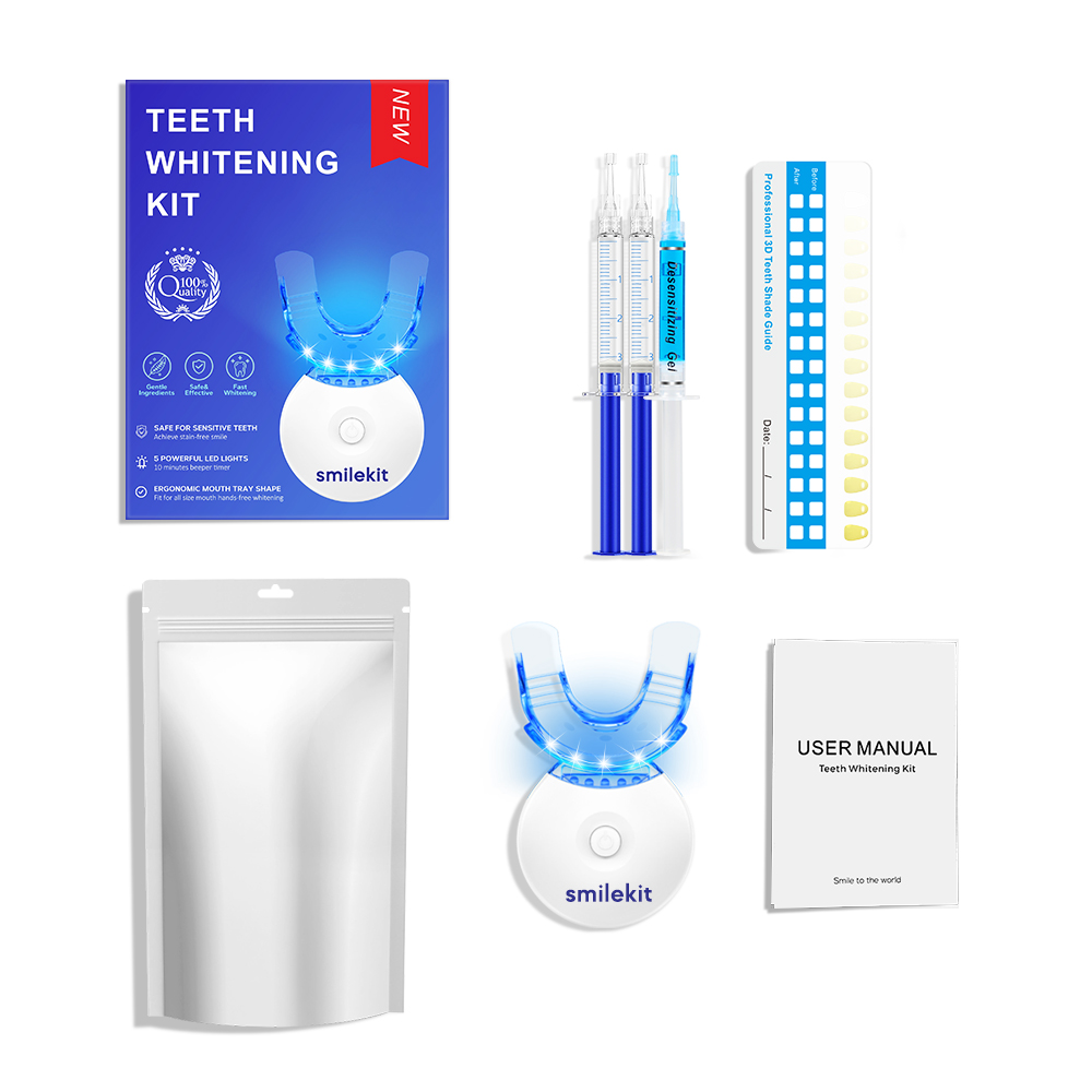 Teeth Whitening Gel Peroxide - Kit per sbiancamento dei denti -