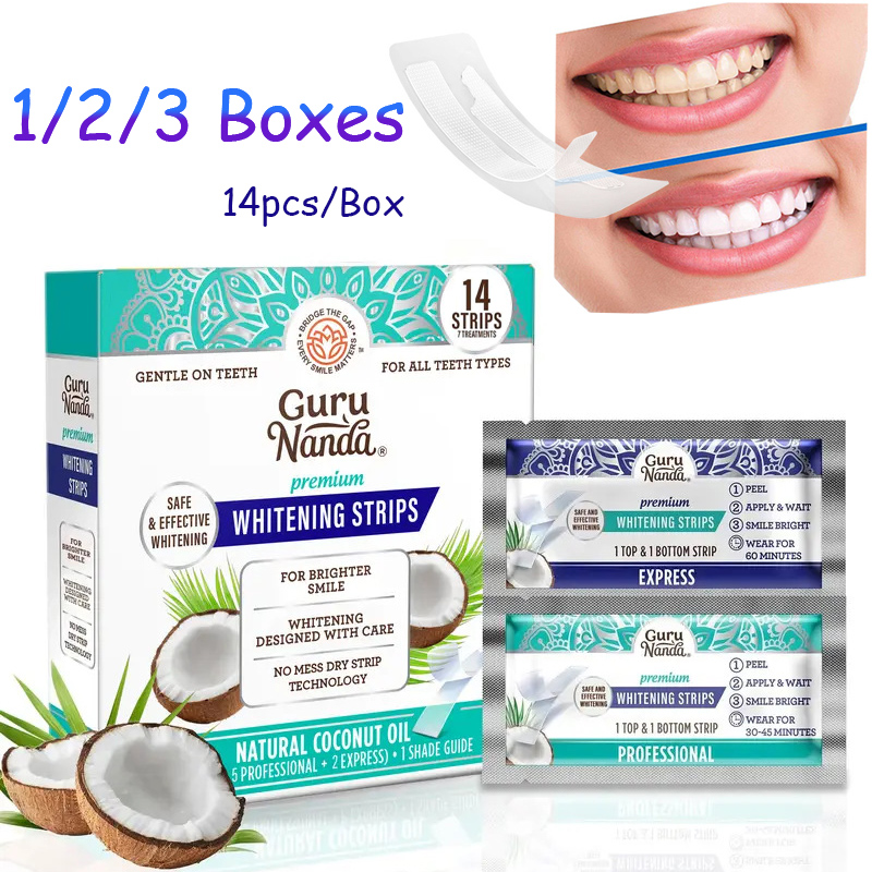 Teeth Whitening Street - 14 Strisce Sbiancanti per Denti all'Olio