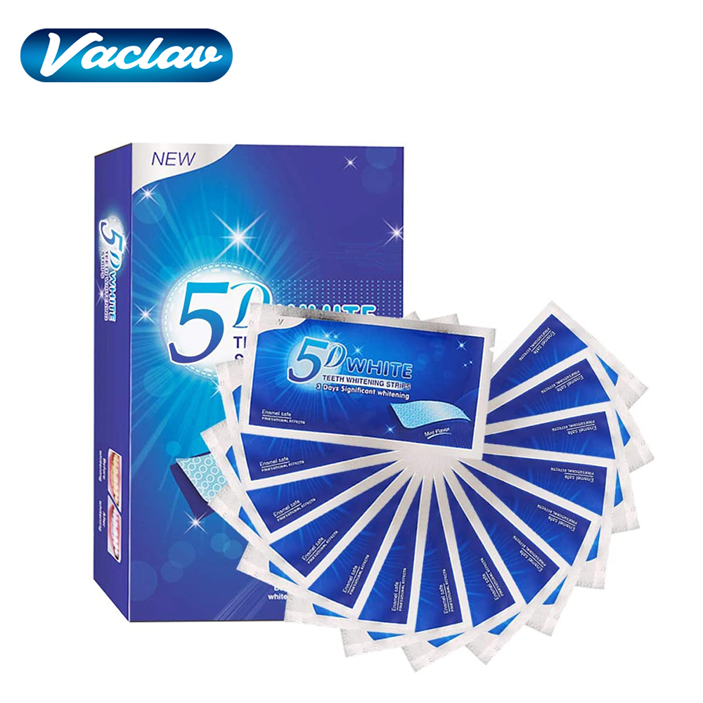 Teeth Whitening Gels - Strisce Sbiancanti 5D per Denti, Gel