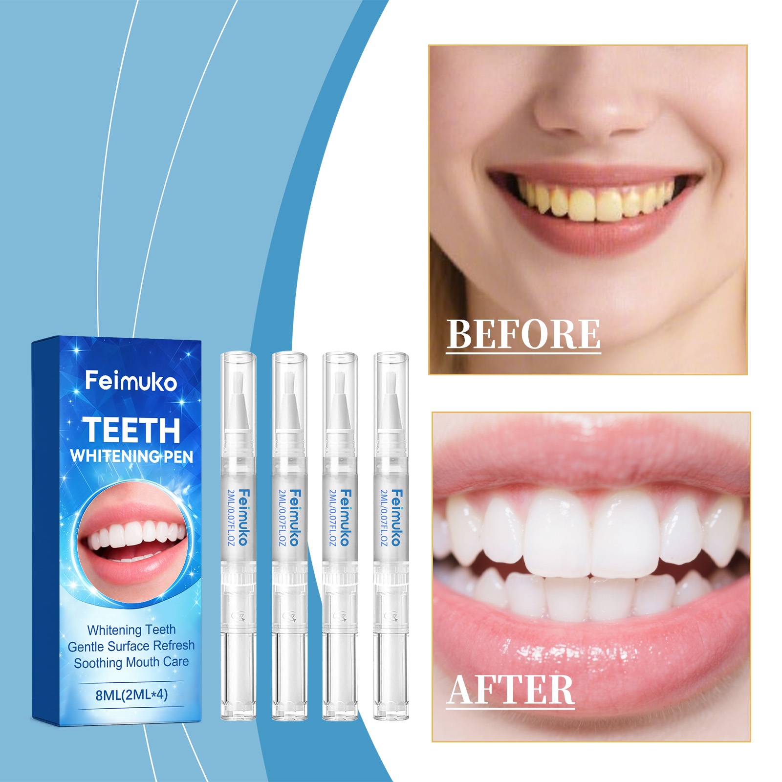Feimuko 8ml Gel Dentifricio in - Teeth Whitening Pen recensione e prezzo