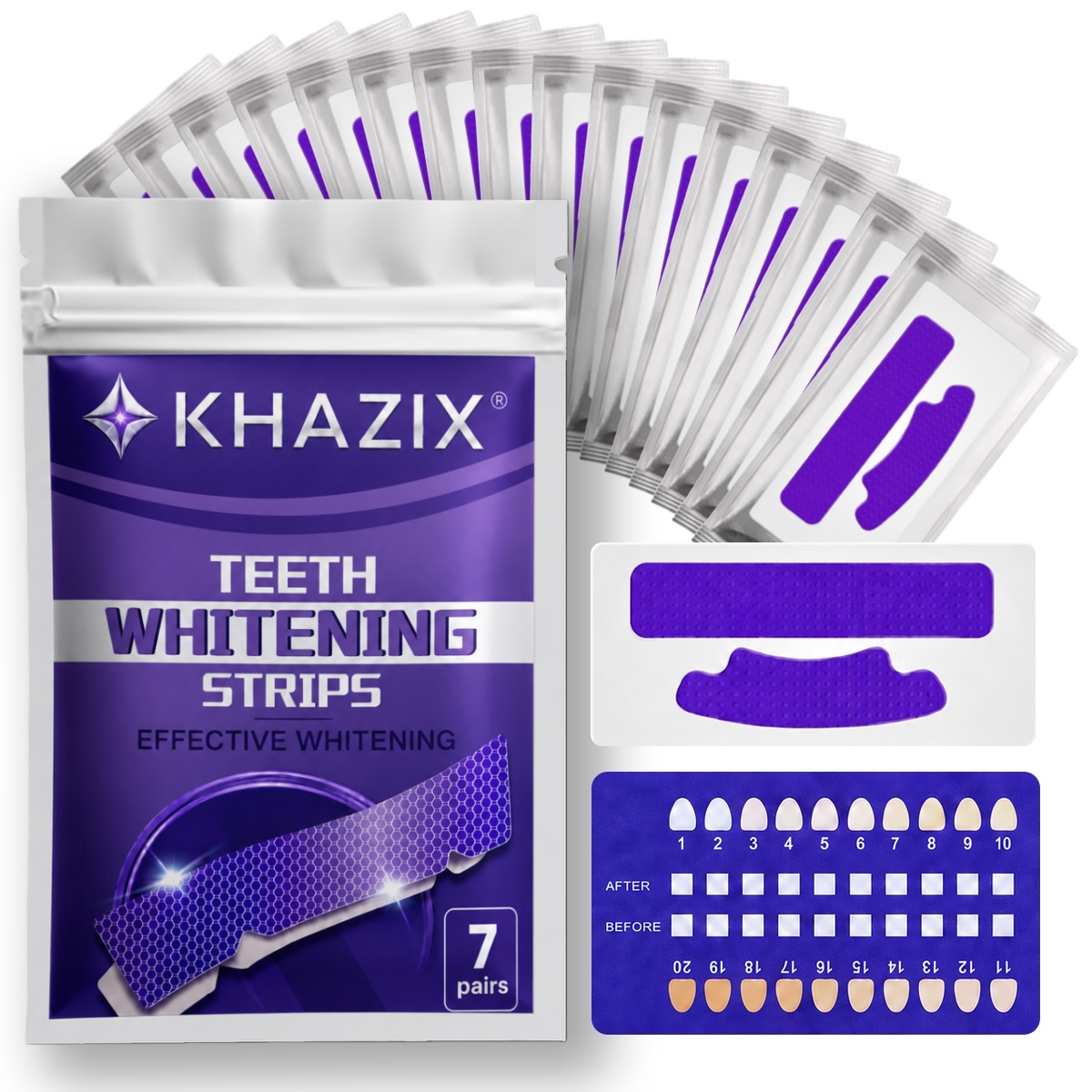 1/7 paia di strisce sbiancanti - Teeth Whitening Street recensione e prezzo