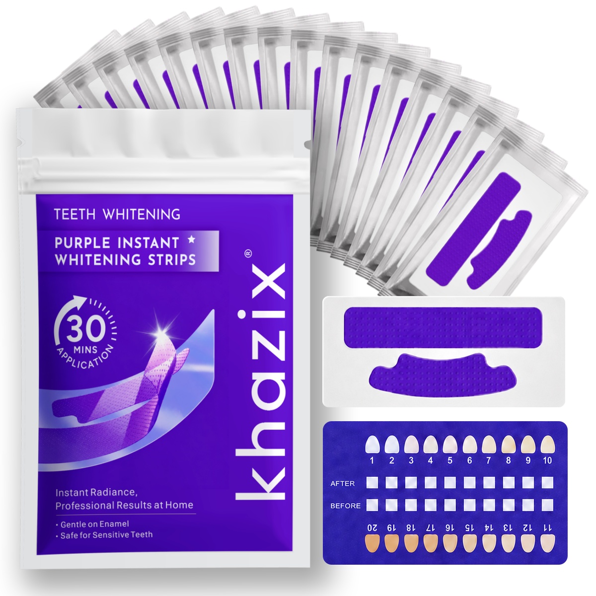 1/7 paia di strisce sbiancanti - Teeth Whitening Street recensione e prezzo