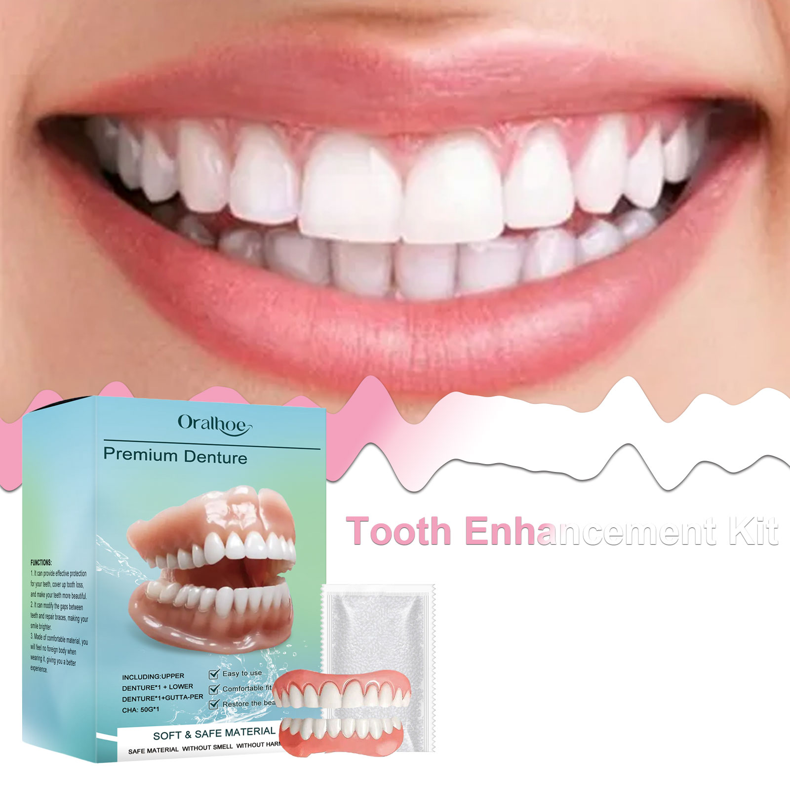 Set per Decorazione Dentale Or - Teeth Whitening Mask recensione e prezzo