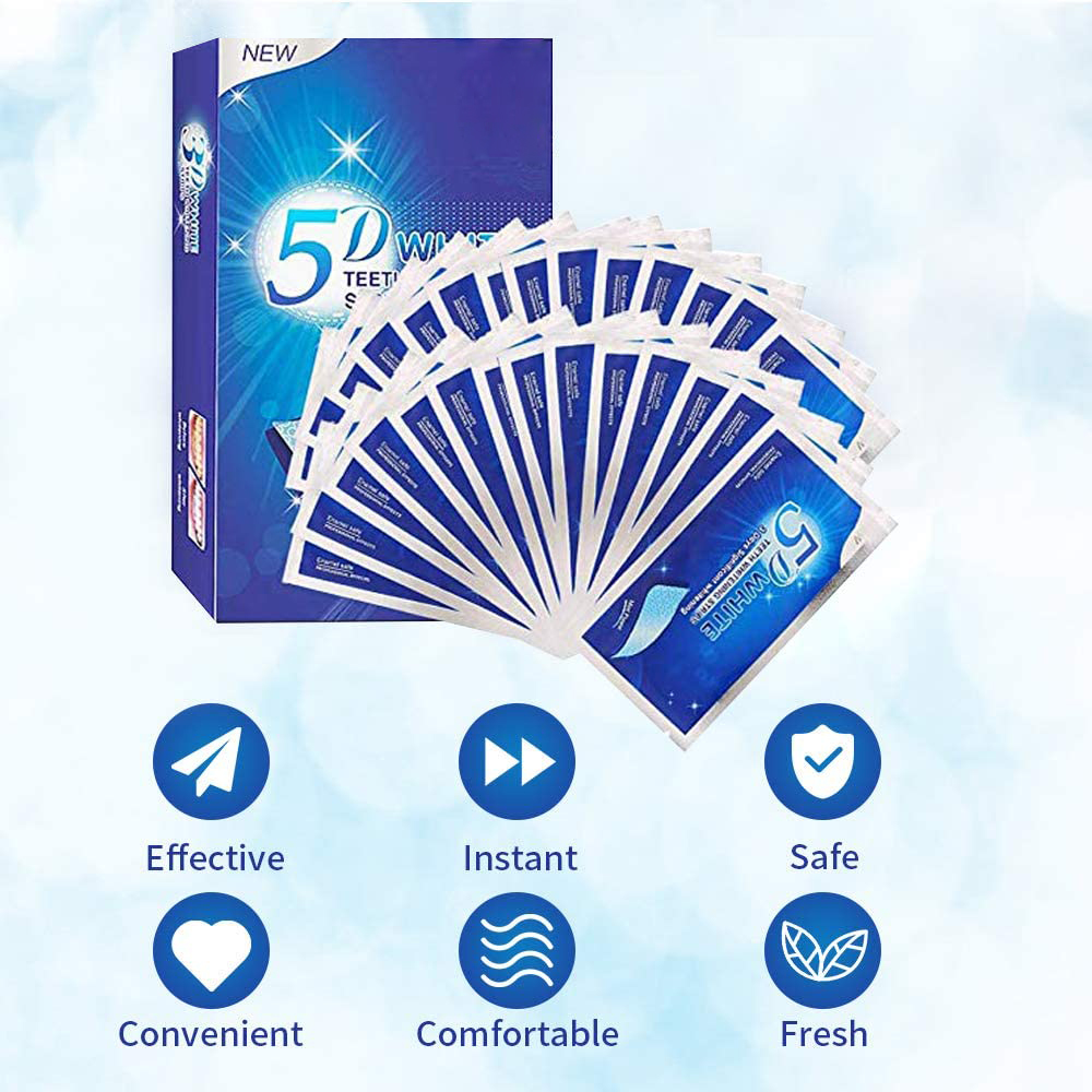 Strisce Sbiancanti 5D per Dent - Teeth Whitening Gels recensione e prezzo